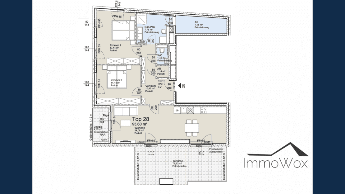 Grundriss DG Traum 1140 Wien